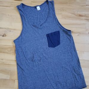 Mens Divided H&M Blue Tank top size small